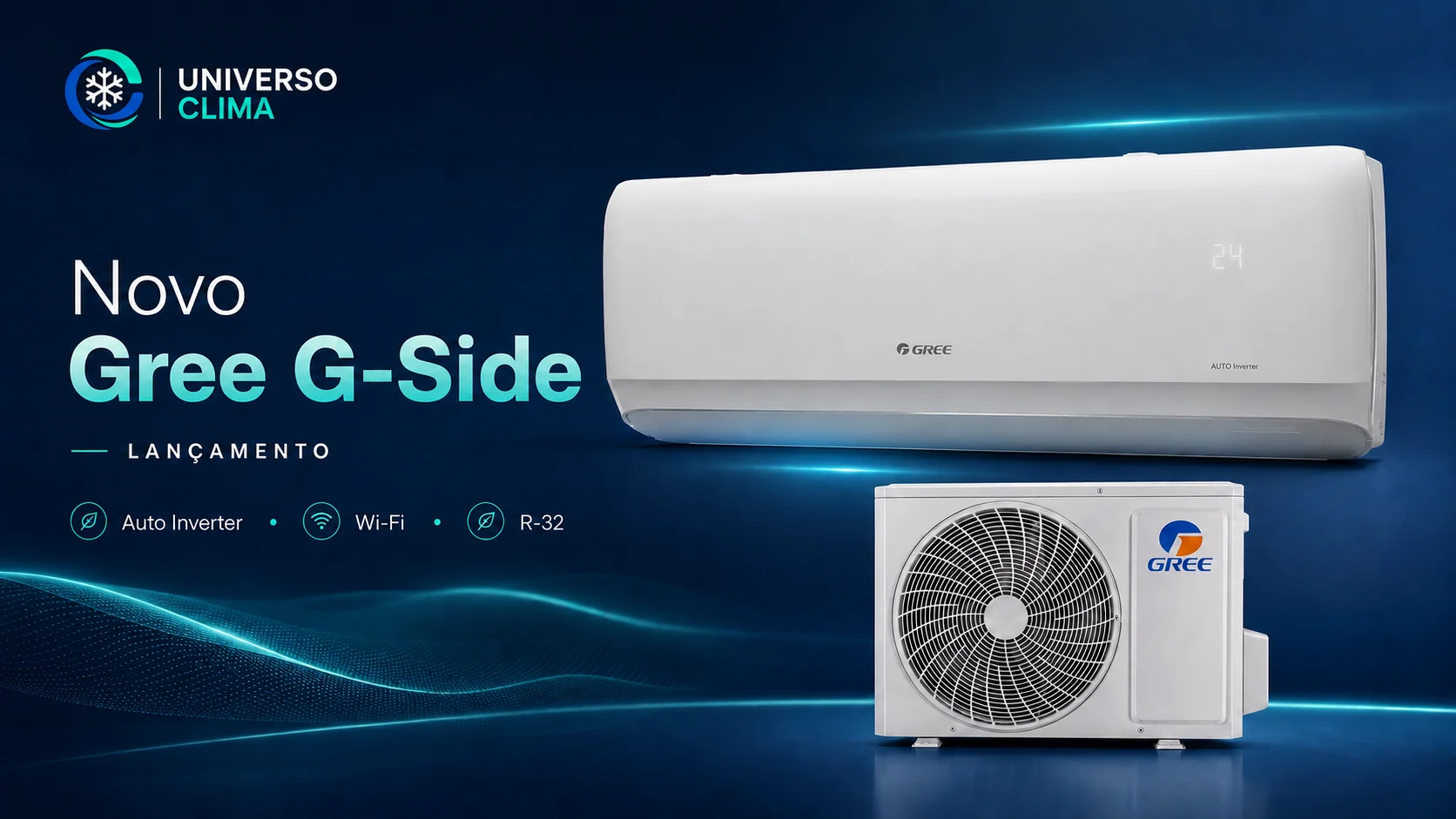Imagem da publicação: Gree surpreende com o novo G-Side Auto Inverter: mais compacto, inteligente e conectado