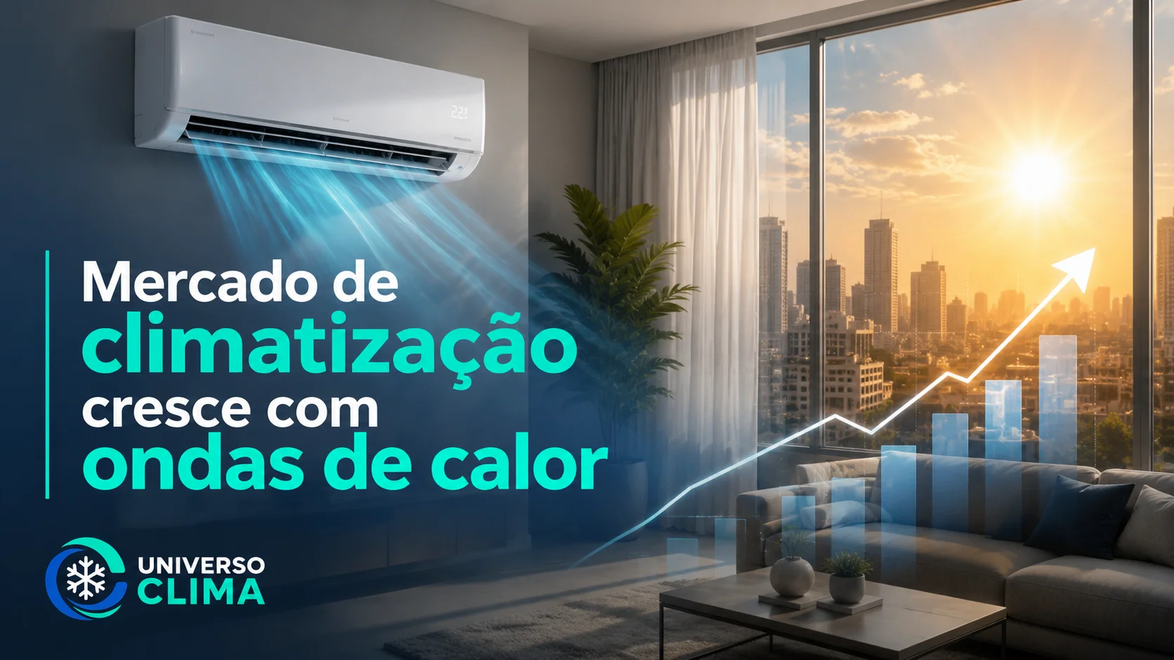 Imagem da publicação: Mercado de climatização cresce com ondas de calor