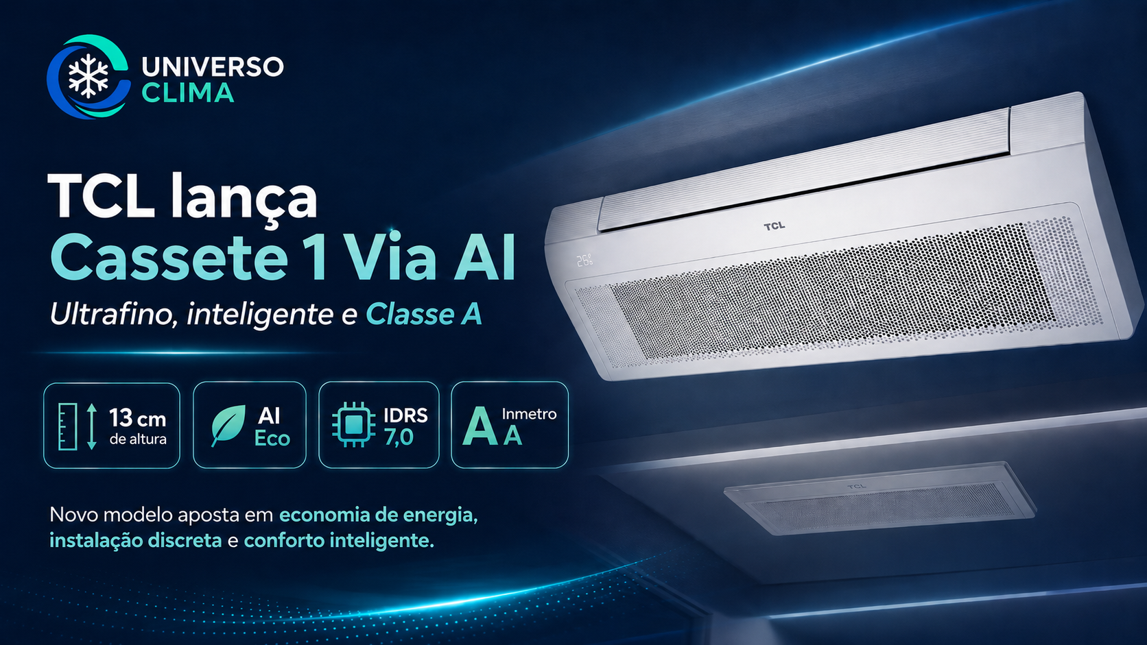 Imagem da publicação: TCL lança Cassete 1 Via AI no Brasil: ultrafino, inteligente e com apenas 13 cm de altura
