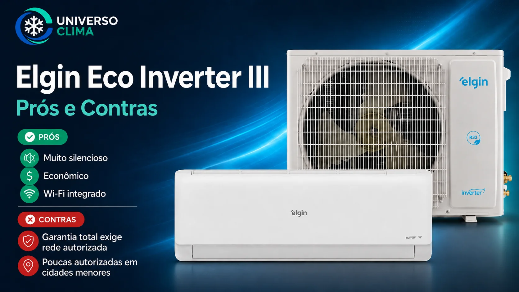 Imagem do comparativo: Ar-condicionado Elgin Eco Inverter III é bom? Veja os prós e contras